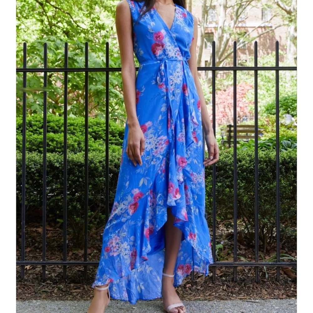Yumi Kim Venezia Blue Floral maxi dress Size Small